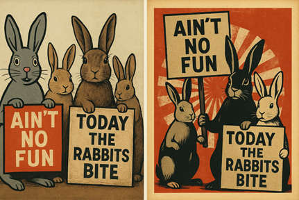 Rabbits’ Revenge: A Fable of Hidden Strength – SimpleBender…..wcb